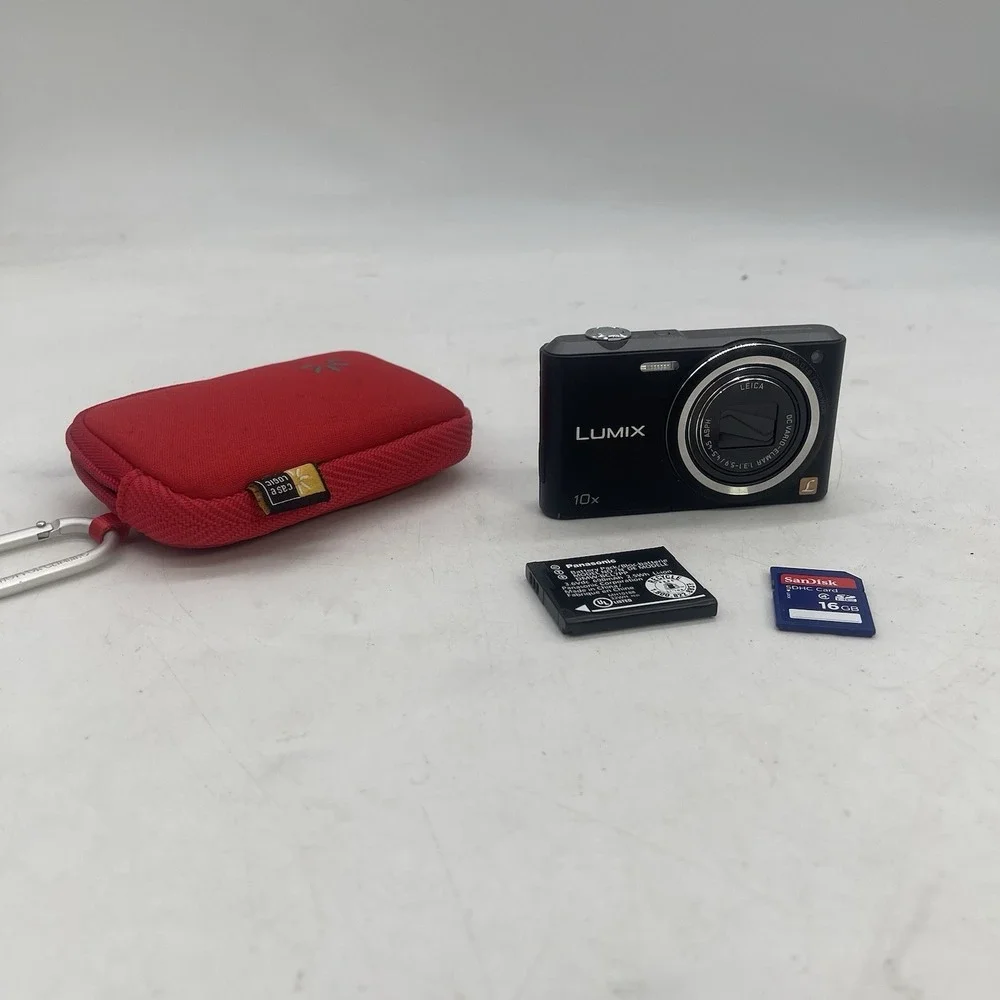 Panasonic Lumix DMC-SZ3 Compact Digital Camera Black Untested Battery & SD Card